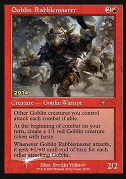 Goblin Rabblemaster⁣ - 30th Anniversary Celebration⁣ (Rare)⁣ [2014]