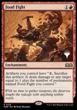 Food Fight (V.2)⁣ - Wilds of Eldraine: Promos⁣ (Rare)⁣ [129]