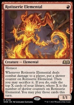 Rotisserie Elemental (V.1)⁣ - Wilds of Eldraine: Promos⁣ (Rare)⁣ [148]