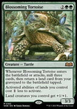 Blossoming Tortoise (V.2)⁣ - Wilds of Eldraine: Promos⁣ (Mythic)⁣ [163]