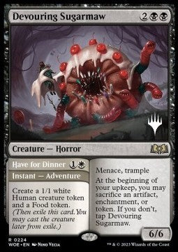 Devouring Sugarmaw // Have for Dinner (V.2)⁣ - Wilds of Eldraine: Promos⁣ (Rare)⁣ [224]