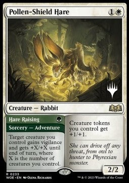 Pollen-Shield Hare // Hare Raising (V.2)⁣ - Wilds of Eldraine: Promos⁣ (Rare)⁣ [233]