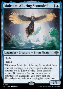 Malcolm, Alluring Scoundrel⁣ - The Lost Caverns of Ixalan⁣ (Rare)⁣ [63]