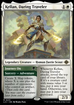 Kellan, Daring Traveler // Journey On⁣ - The Lost Caverns of Ixalan⁣ (Rare)⁣ [231]