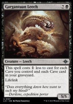 Gargantuan Leech⁣ - The Lost Caverns of Ixalan⁣ (Uncommon)⁣ [107]