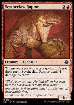 Scytheclaw Raptor⁣ - The Lost Caverns of Ixalan⁣ (Uncommon)⁣ [165]