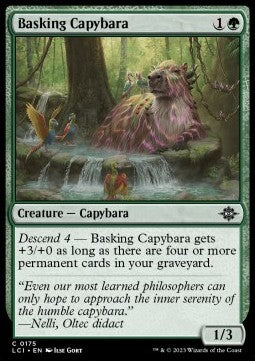 Basking Capybara⁣ - The Lost Caverns of Ixalan⁣ (Common)⁣ [175]