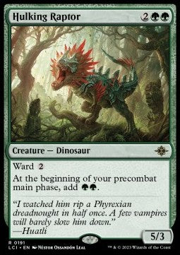 Hulking Raptor⁣ - The Lost Caverns of Ixalan⁣ (Rare)⁣ [191]