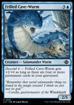 Frilled Cave-Wurm⁣ - The Lost Caverns of Ixalan⁣ (Common)⁣ [57]