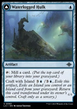 Waterlogged Hulk // Watertight Gondola⁣ - The Lost Caverns of Ixalan⁣ (Uncommon)⁣ [83]