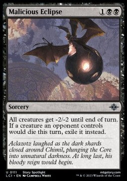 Malicious Eclipse⁣ - The Lost Caverns of Ixalan⁣ (Uncommon)⁣ [111]