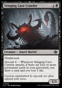 Stinging Cave Crawler⁣ - The Lost Caverns of Ixalan⁣ (Uncommon)⁣ [124]