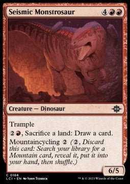 Seismic Monstrosaur⁣ - The Lost Caverns of Ixalan⁣ (Common)⁣ [166]