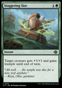 Staggering Size⁣ - The Lost Caverns of Ixalan⁣ (Common)⁣ [214]