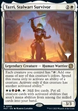 Tazri, Stalwart Survivor⁣ - The Lost Caverns of Ixalan: Promos⁣ (Rare)⁣ [6]