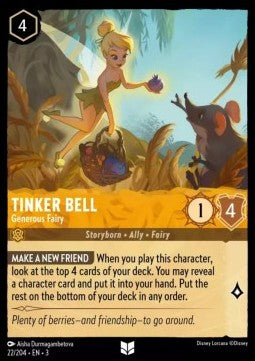 Tinker Bell - Generous Fairy⁣ - Into the Inklands⁣ (Uncommon)⁣ [22]