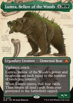 Lumra, Bellow of the Woods (V.1)⁣ - Bloomburrow: Extras⁣ (Mythic)⁣ [293]