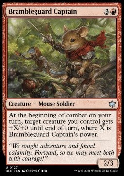 Brambleguard Captain⁣ - Bloomburrow⁣ (Uncommon)⁣ [127]