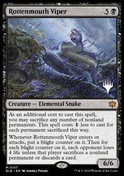 Rottenmouth Viper (V.2)⁣ - Bloomburrow: Promos⁣ (Mythic)⁣ [107]