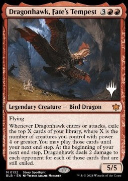 Dragonhawk, Fate's Tempest (V.2)⁣ - Bloomburrow: Promos⁣ (Mythic)⁣ [132]