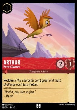 Arthur - Novice Sparrow⁣ - Shimmering Skies⁣ (Uncommon)⁣ [121]