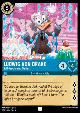 Ludwig von Drake - Self‐Proclaimed Genius⁣ - Shimmering Skies⁣ (Uncommon)⁣ [151]