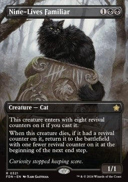 Nine-Lives Familiar (V.1)⁣ - Magic: The Gathering Foundations: Extras⁣ (Rare)⁣ [321]