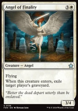 Angel of Finality⁣ - Magic: The Gathering Foundations⁣ (Uncommon)⁣ [136]