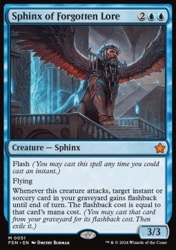 Sphinx of Forgotten Lore⁣ - Magic: The Gathering Foundations⁣ (Mythic)⁣ [51]