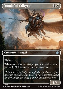 Youthful Valkyrie⁣ - Magic: The Gathering Foundations: Extras⁣ (Uncommon)⁣ [303]