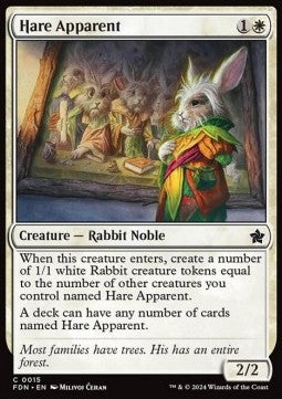 Hare Apparent⁣ - Magic: The Gathering Foundations⁣ (Common)⁣ [15]