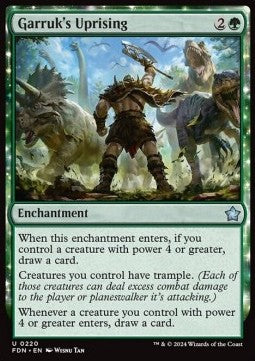 Garruk's Uprising⁣ - Magic: The Gathering Foundations⁣ (Uncommon)⁣ [220]