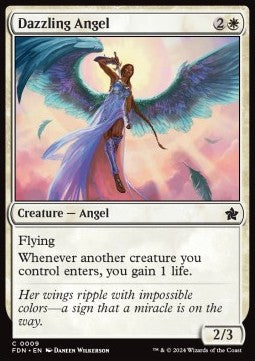 Dazzling Angel⁣ - Magic: The Gathering Foundations⁣ (Common)⁣ [9]