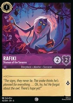 Rafiki - Shaman of the Savanna⁣ - Azurite Sea⁣ (Common)⁣ [42]